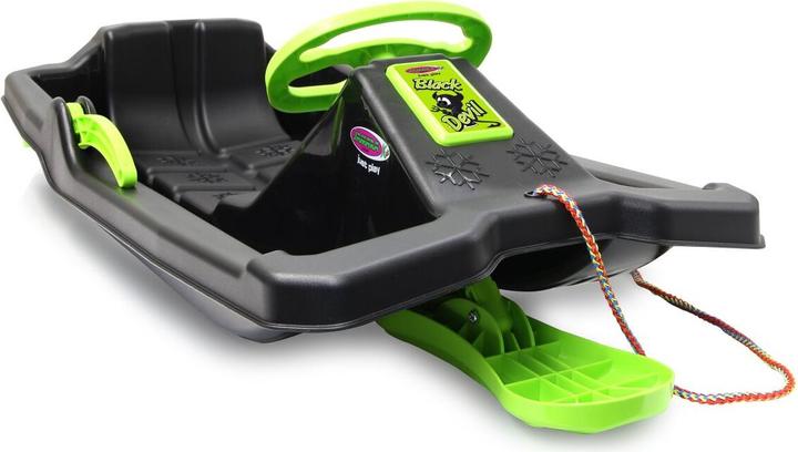 Produktbild Jamara Snow Play Bob Black Devil 84cm schwarz mit Lenkrad und Bremse