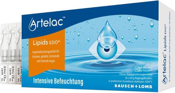 Image du produit Bausch + Lomb Artelac Lipids EDO, 30 pces pipettes unidoses (0.60 ml, 30 x 0,6 g)