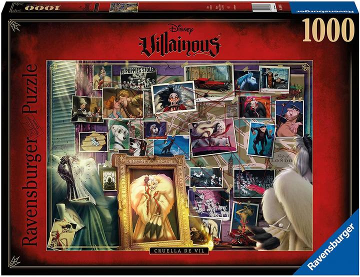 Actual product image Ravensburger Puzzle 1000 pieces Villainous, Cruella de Mon (1000 pieces)