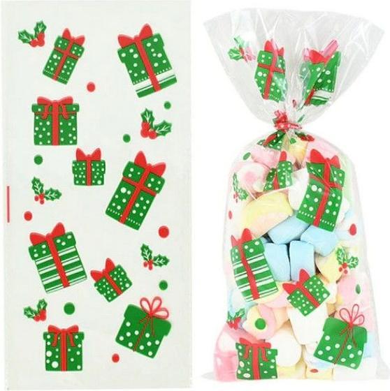Actual product image MU Style BAG Series Christmas Cookies Gift Bags (50 Pieces) (1 x)