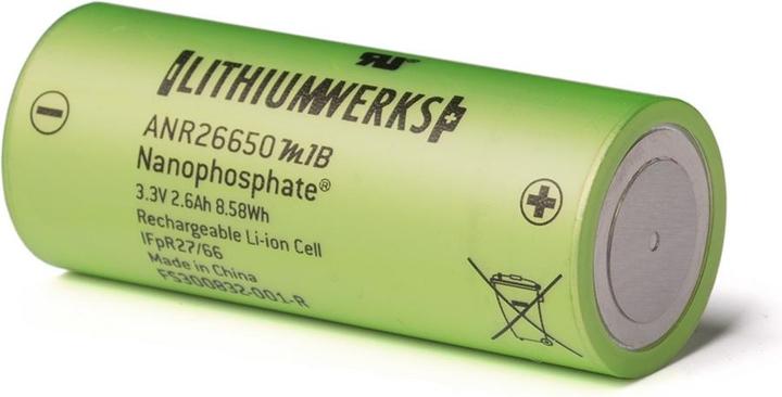 Actual product image A123 Systems Battery ANR26650M1B, unprotected, 26.25x65mm (1 pcs., 2500 mAh)