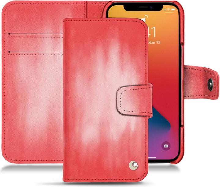 Noreve Lederschutzhülle Wallet (Apple iPhone 13 Pro Max)