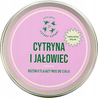 Mydlarnia Cztery Szpaki Illuminating Body Mousse Lemon And Juniper 150ml (Körpermilch, 150 ml)