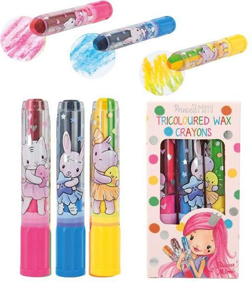 Magni Princess Mimi Tricolour wax crayon set (Multicoloured, 3 x)