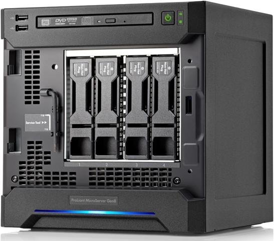 Produktbild HPE ProLiant MicroServer Gen8 (Intel Xeon E3-1220L v2, 8 GB, Micro Server)