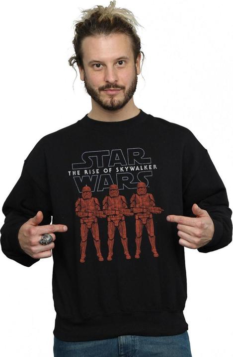 Actual product image Star Wars Mens The Rise Of Skywalker Stormtrooper Colour Line Up Sweatshirt (L)