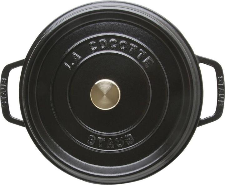 Produktbild Staub La Cocotte Cocotte hoch, 24 cm, schwarz (24 cm, Bräter + Schmortopf, Gusseisen)