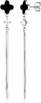 JVD - Long silver earrings SVLE2478XE9BL00