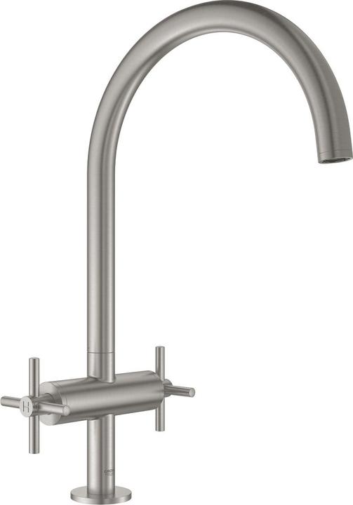 Actual product image Grohe Two-handle sink mixer ATRIO 1/2" C-outlet su-st