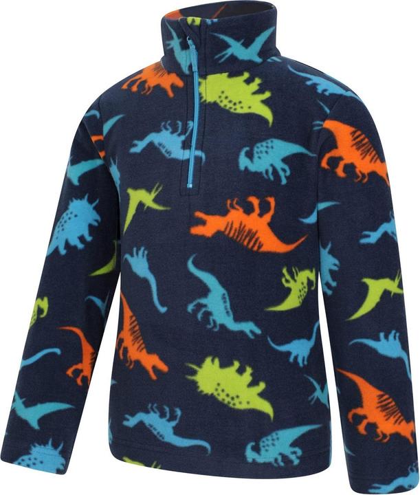 Immagine prodotto Mountain Warehouse Pursuit Felpa in Pile Scheletro di Dinosauro Mezza Cerniera Bambini (158)