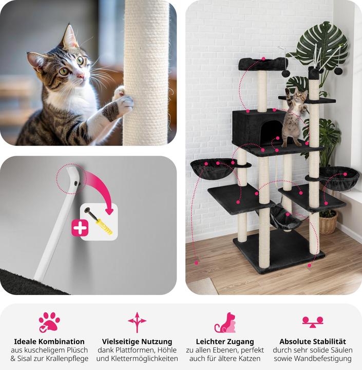 Actual product image tectake Lilou (165 cm, Black)