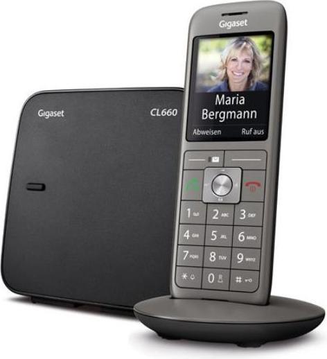 Actual product image Gigaset CL660 Analog/DECT telephone Anthracite Caller ID