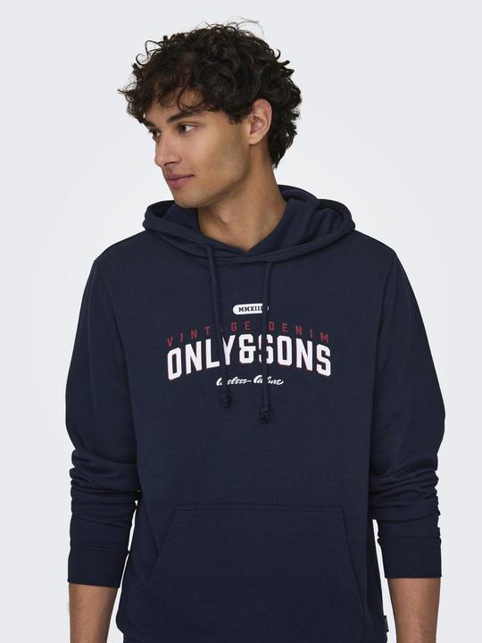 Produktbild Only & Sons Onslenny Reg Vintage Print Hood Sweat (S)