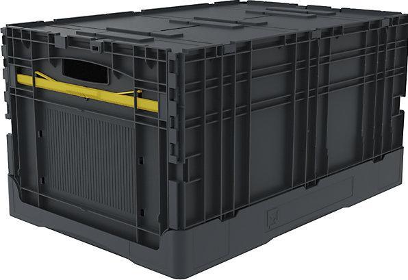 Image du produit kaiserkraft Bac pliable 64, sans séparateur, avec couvercle