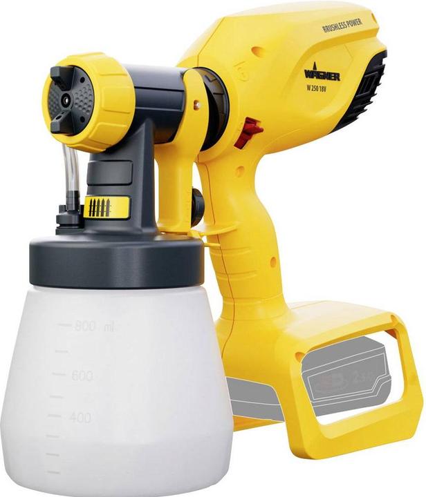 Actual product image W250 18V Akku-Farbsprühpistole 18 V Fördermenge (max.) 250 ml/min