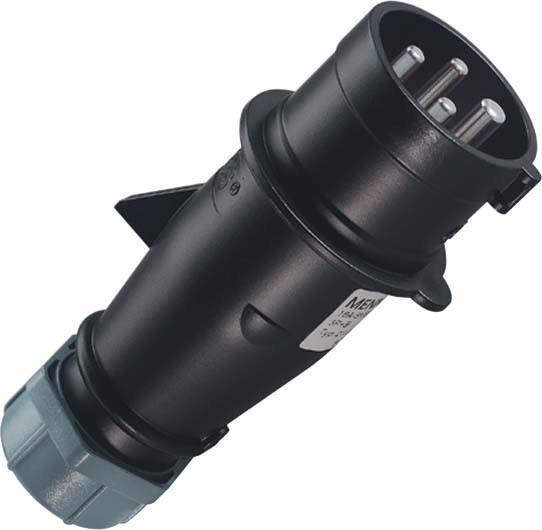 Mennekes MEN 20844 CEE plug 16A 4p 7H 500V