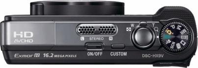 Produktbild Sony DSC-HX9V, 16 MP, 16x WW-Zoom, 3D, GPS, FullHD, Schwarz