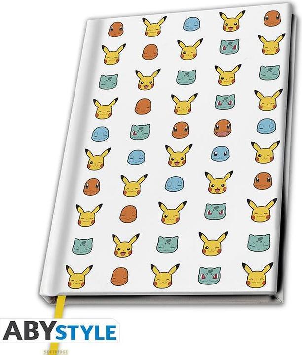 Actual product image ABYstyle Pokemon - Starters (A5, Plain, Hardcover)