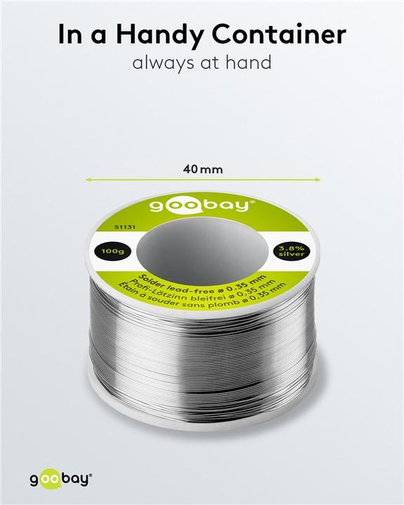 Actual product image Goobay Professional lead-free solder (Solder)