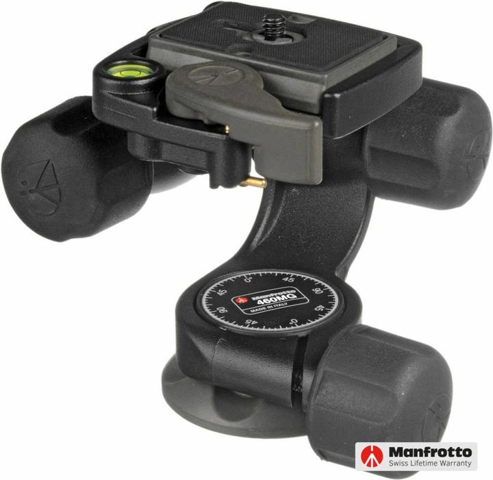 Manfrotto Stativkopf MN460MG, Magnesium (Getriebeneiger)