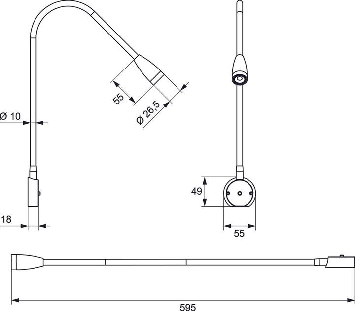 Produktbild L&S Bettleseleuchte (98 lm)