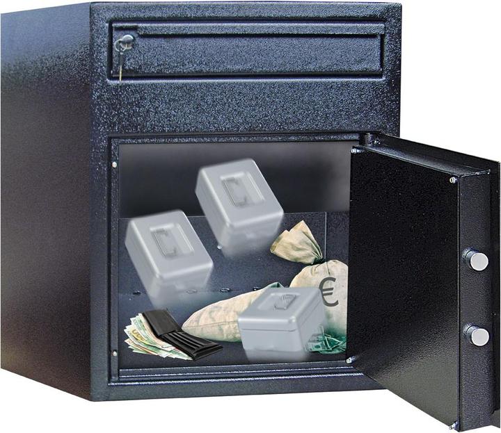 Produktbild Rottner Einwurftresor Cashmatic 2 Doppelbartschloss (70 l)