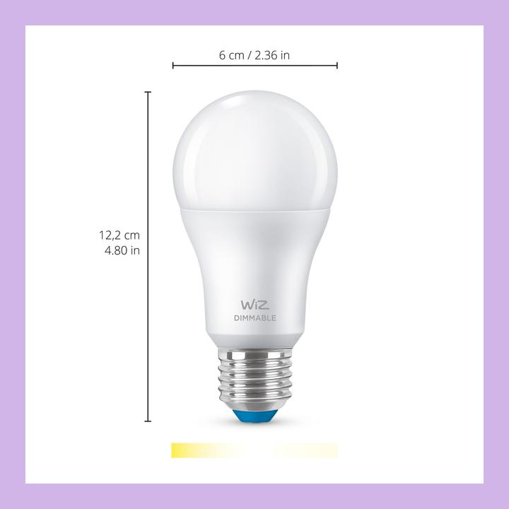 Produktbild WiZ Warm White (E27, 8 W, 806 lm, 1 x, F)