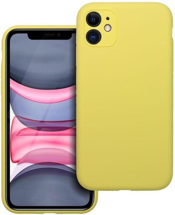 Actual product image OEM Back panel cover Case SILICONE 2mm for IPHONE 11 lemon (Apple iPhone 11)