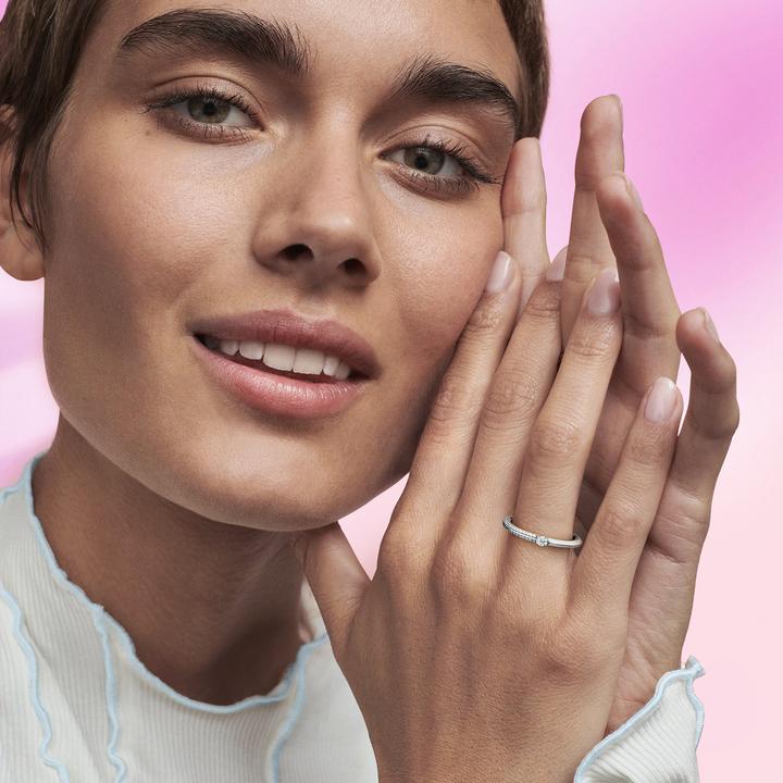 Immagine prodotto Pandora ME Anello doppio Pavé e Bianco (52, 925 Argento)