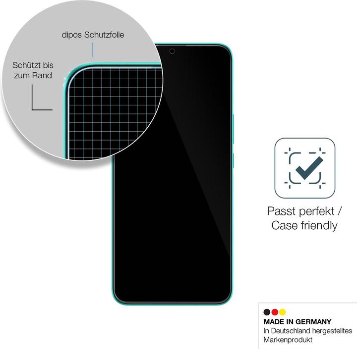 Actual product image Dipos Anti-Shock Screen Protector Clear (1 Piece, Wiko T10)