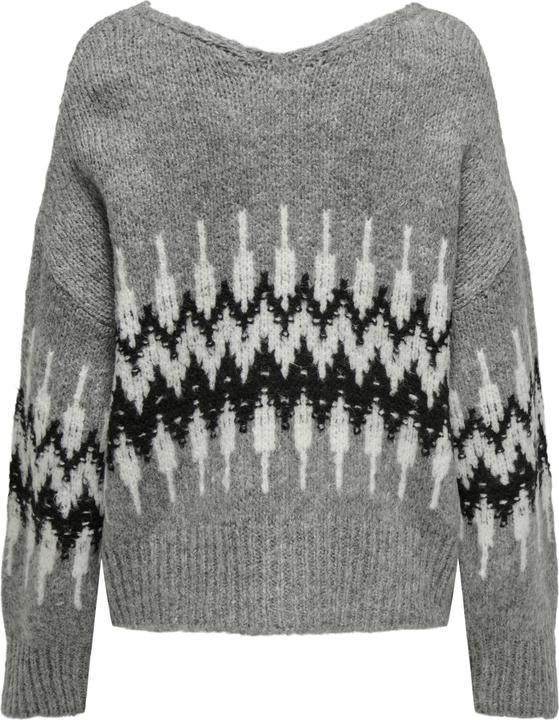 Image du produit JdY Jdydinea L/S Rev V-Neck Jacq Pull Knt (L)