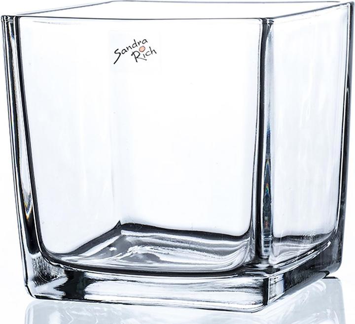Actual product image Sandra Rich Vase cube glass 14x14x14cm clear (1 x, 14 x 14 x 14 cm, 2.74 l)