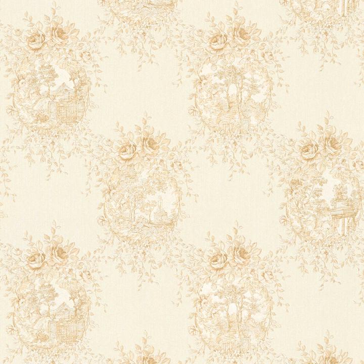 Produktbild Tadessi Blumen Florentin M1-No.2519 | Gold | Floral | Klassik (53.5 x 600.5 cm)