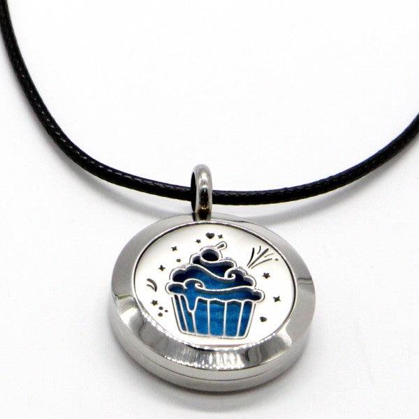 Produktbild Zen Arôme Duft-Schmuck Halskette mit Anhänger No.55 für Ätherisches Öl, Parfum (Edelstahl, Leder)