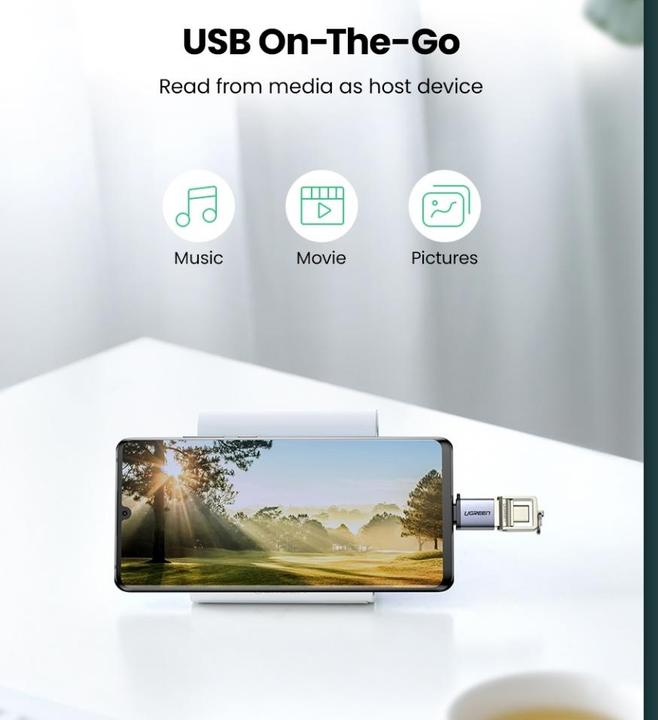 Produktbild Ugreen USB-C 3.1 zu USB-A 3.0 Buchse Adapter (USB Typ C, USB-A)