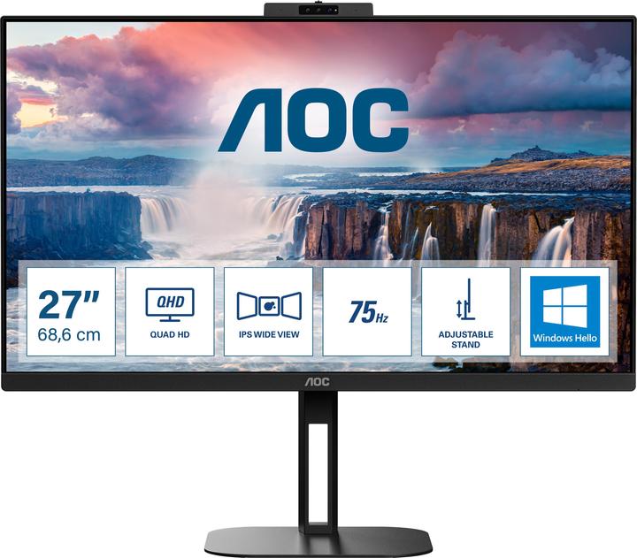 Actual product image AOC Q27V5CW/BK (2560 x 1440 pixels, 27")