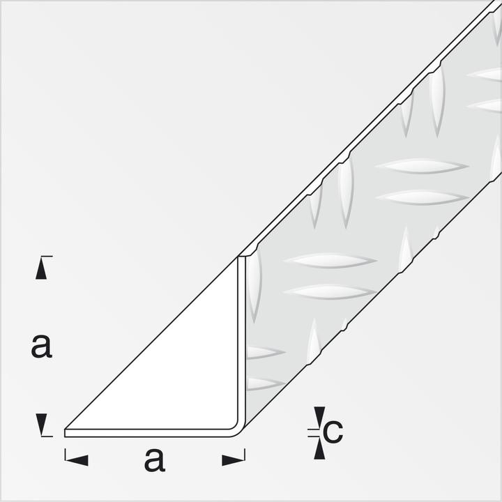 Actual product image Alfer Checker plate angle (1000 mm, 23.50 mm, 2 mm)