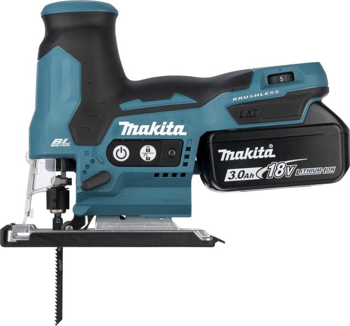 Image du produit Makita DJV 185 RF1J Battery Pendulum Hoist Jigsaw 18 V Brushless + 1x Battery 3,0 Ah + Charger + Makpac