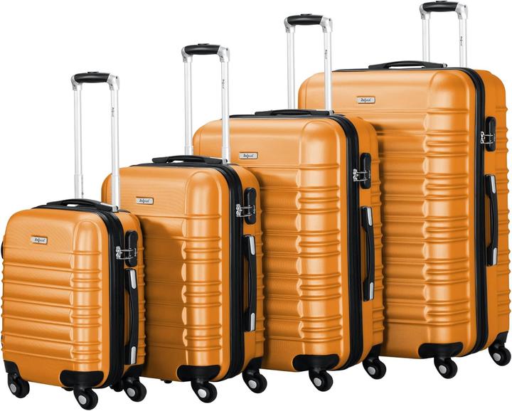 Image du produit Zelsius Set de 4 valises rigides avec serrure à combinaison (90 l, Bagage à main (jusqu'à 50l), XL (à partir de 115l))