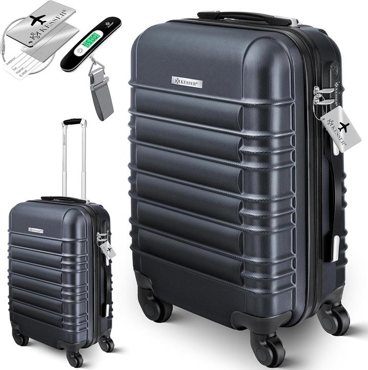 Actual product image Kesser Handgepäck Reisekoffer mit Kofferwaage (55 l, M (50 - 90l))