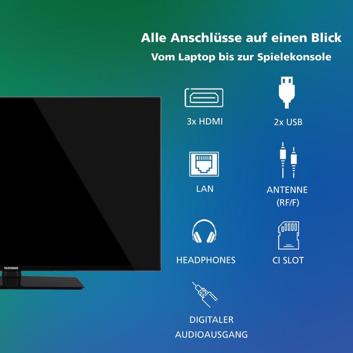 Actual product image Telefunken Fernseher 43 Zoll Smart TV VIDAA (4K UHD, HDR Dolby Vision, HD+ 6 Monate, Triple-Tuner) (43", LED, 4K, 2025)