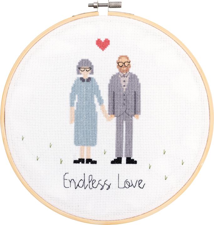 Actual product image Rico Design Figurico Grandma & Grandpa" Embroidery Kit
