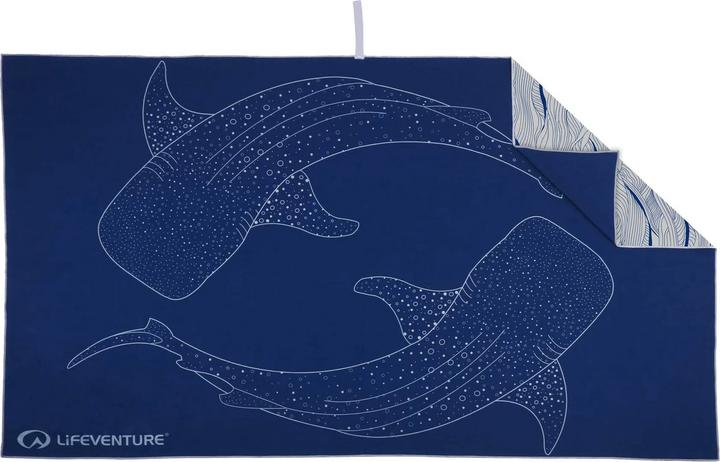 Actual product image Lifeventure Recycled SoftFibre Trek Towel, Whale Shark, Giant