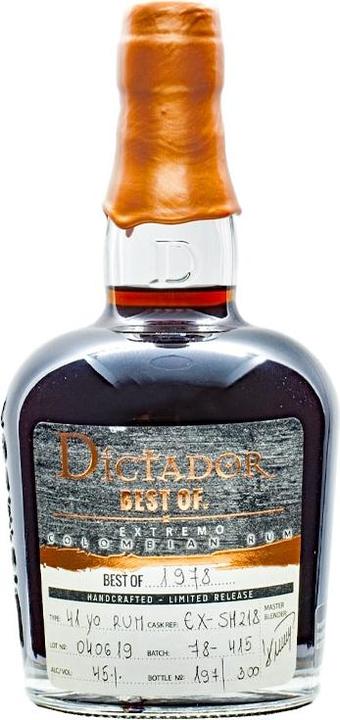 Immagine prodotto Dictador Il meglio del 1978 41 anni (1 x 70 cl)
