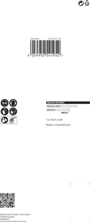 Produktbild Bosch Professional Zubehör EXPERT C470 Schleifpapier mit 8 Löchern für Schwingschleifer, 93 x 186 mm, G 180, 10-tlg. (180)