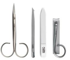 Actual product image Rubis Manicure set leather roller case 4 pieces, black