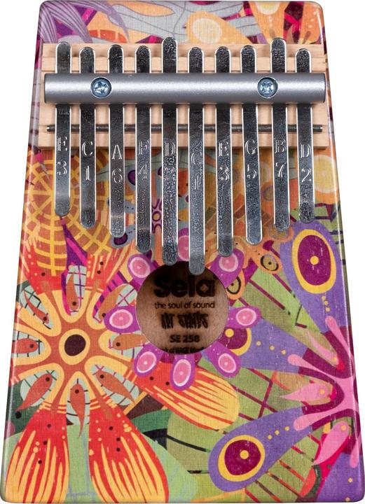 Produktbild Sela Art Series Kalimba 10 Flower Power