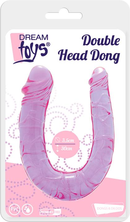 Actual product image Dream Toys Double Head Dildo - Purple