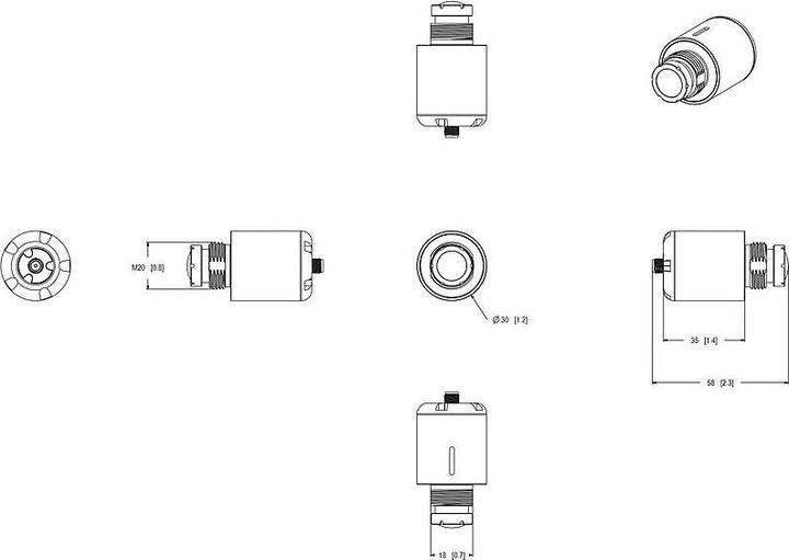 Actual product image Axis F2107-RE STANDARD SENSOR 8P (2592 x 1944 pixels)
