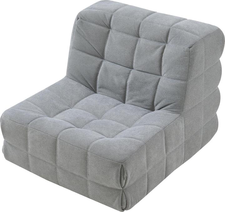 Produktbild En.Casa Bodensessel Koskyvn 75x90x100 cm Textil Grau